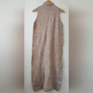 MOSSIMO DUTTI Women's Beige High Neck Knit Dress Size S